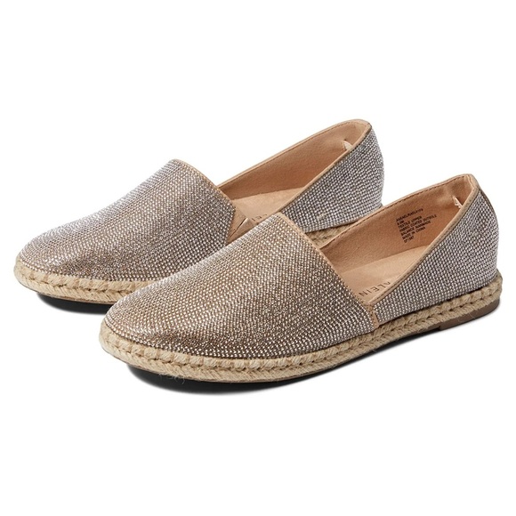 Anne Klein Shoes - NEW Anne Klein Women’s Rhinestone Encrusted Kael Slip On Espadrille Sandals